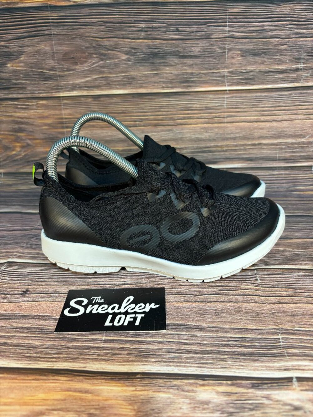 Oofos OOmg Sport LS Low Black Impact Absorption Women's Comfort Shoes 8